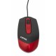 Catkil Dallas USB Óptico 1000DPI Negro, Rojo CTK015